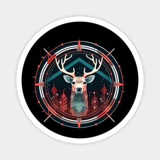 Deer in Ornament, Love Deers Magnet